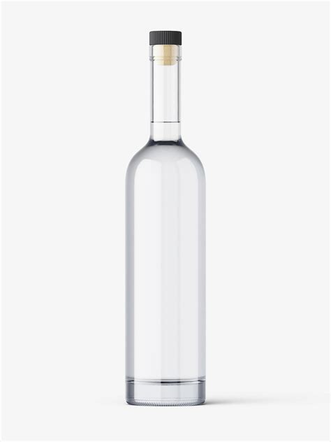 Download 750ml Glass Vodka Bottle Mockup